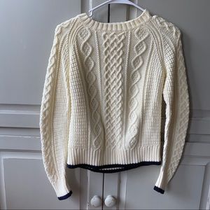 j crew off white sweater girls 12